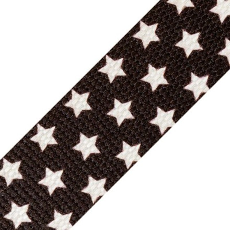 Webbing - 30mm stars anthracite