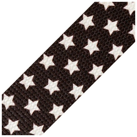 Sangle - 30 mm étoiles anthracite