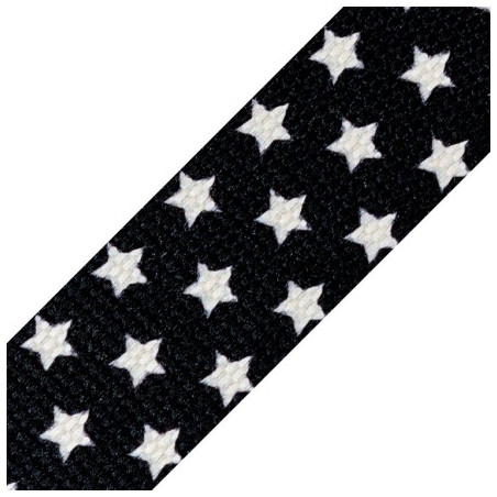 Sangle - 30 mm étoiles noires