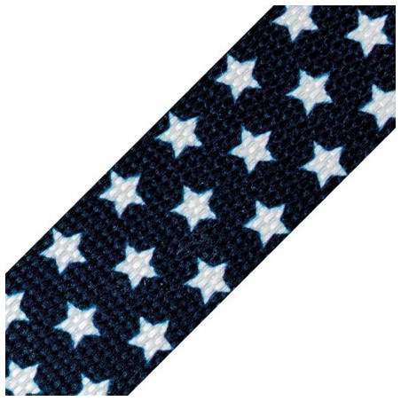 Webbing - 30mm stars navy