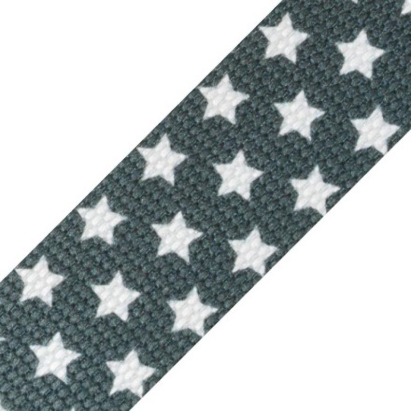 Sangle de sac - 30mm étoiles gris