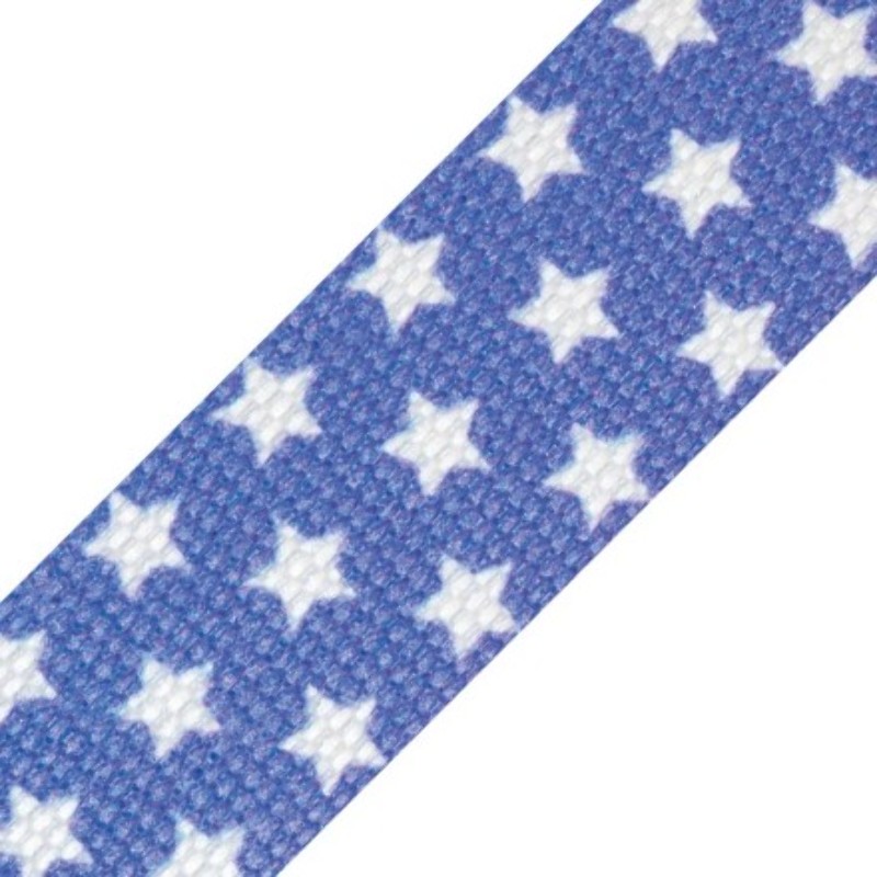 Webbing - 30mm stars lilac