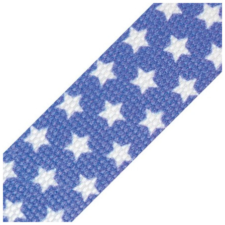 Webbing - 30mm stars lilac