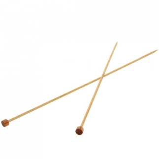 Aiguille à tricoter en bois 35 cm