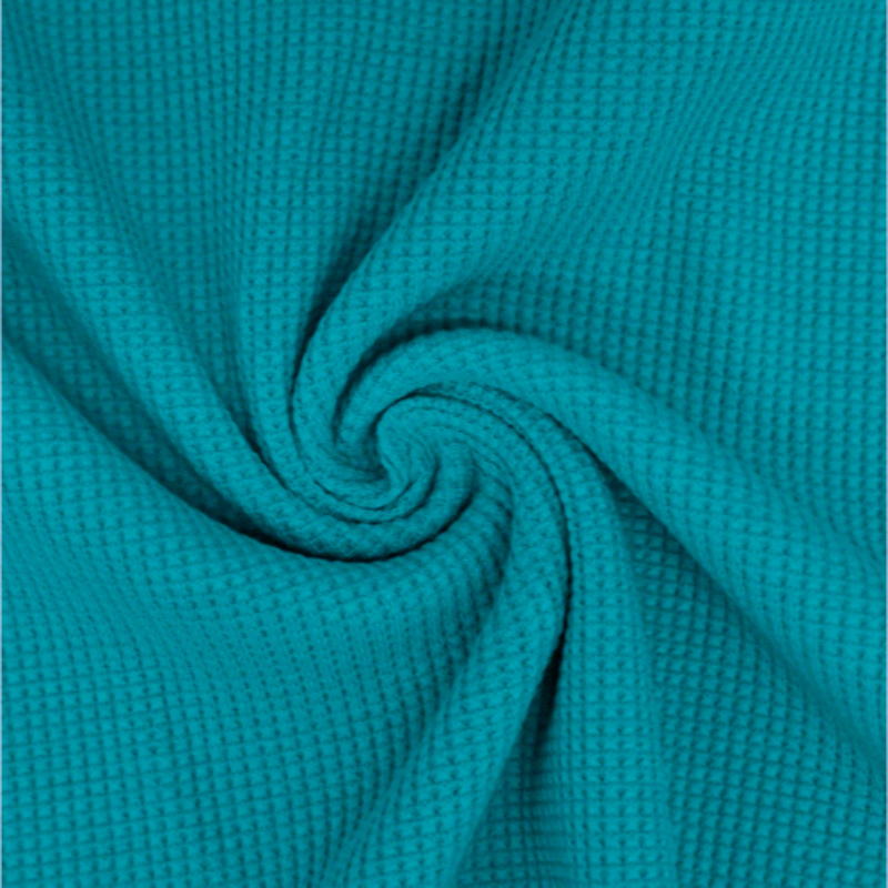 Waffle Jersey Knit teal (m)