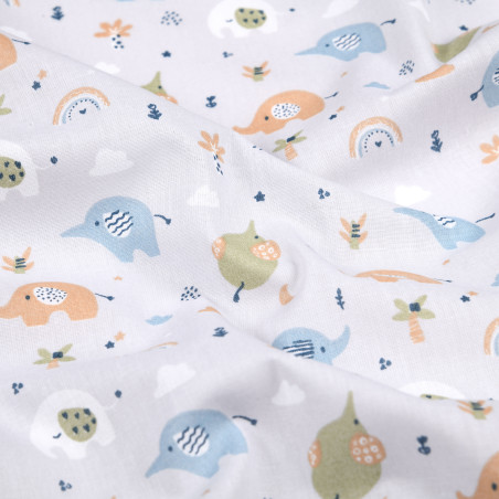 Acrylic oilcloth - Elephant light grey