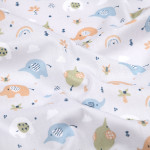 Oilcloth acryl - Elephants light grey