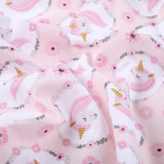 Oilcloth acryl - Unicorns pink