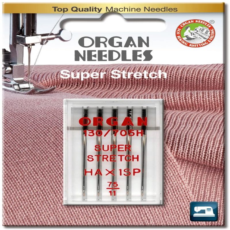 Aiguille de surjet Organ HAX Super Stretch 75