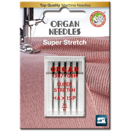 Aiguille de surjet Organ HAX Super Stretch 75