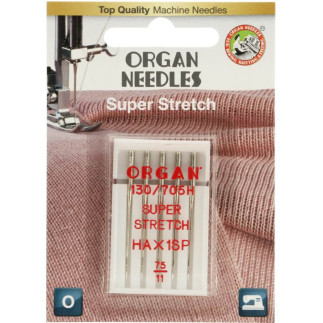 Aiguille de surjet Organ HAX Super Stretch 75