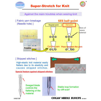 Organ Overlocknadel HAX Super Stretch 75