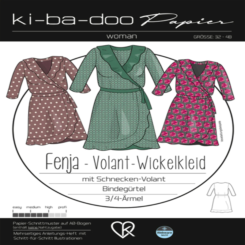 Ki-Ba-Doo Damen Wickelkleid Fenja