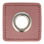 Patchs à œillets - vieux rose / argent