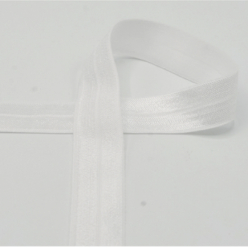 Elastic edging tape white (qt)