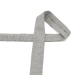 Ruban de bordure jersey - gris clair chiné (qt)