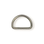 Anneau en D 30 mm argent vieilli