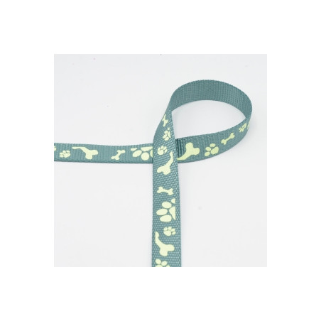 Sangle - Pattes de 20 mm menthe - phosphorescente