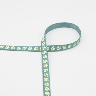Sangle - 10 mm pattes menthe - phosphorescente