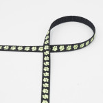Sangle - pattes noires de 10 mm - phosphorescentes Sangle - pattes noires de 10 mm - phosphorescentes