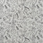 coton tissé - Bande dessinée à colorier en blanc coton tissé - Bande dessinée à colorier en blanc