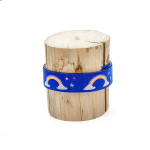 Woven ribbon - Urmelis Stoffwelt - Rainbow blue