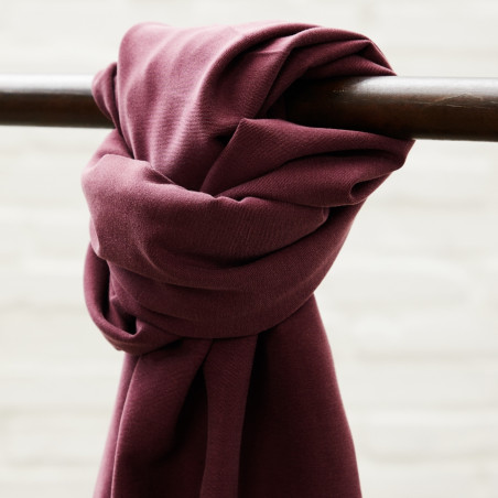 Tencel - Découvrez le Milk Stretch Twill aubergine (marron)