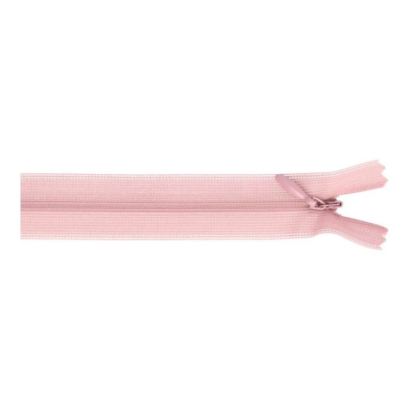 Invisible zipper - 40cm - dusty pink (126)
