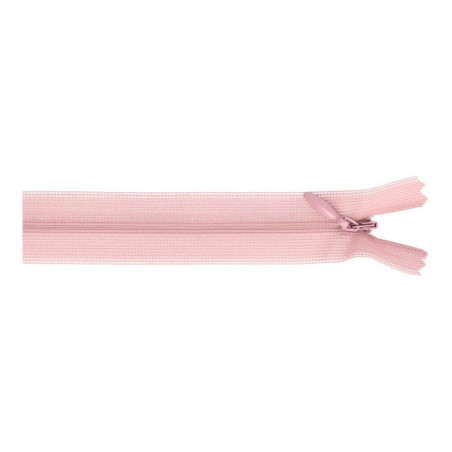 Fermeture éclair invisible - 40 cm - rose antique (126)