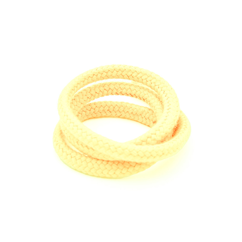 Cordon de coton 8mm jaune clair (h)