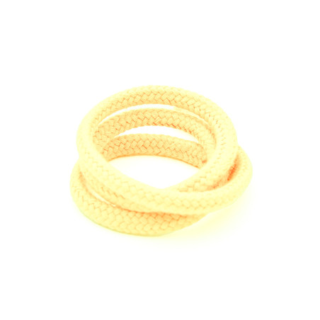 Cordon en coton biologique 8 mm jaune clair (h)