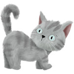 Transferts thermocollants - Mrs Mint Design - Büsi Tiger gris