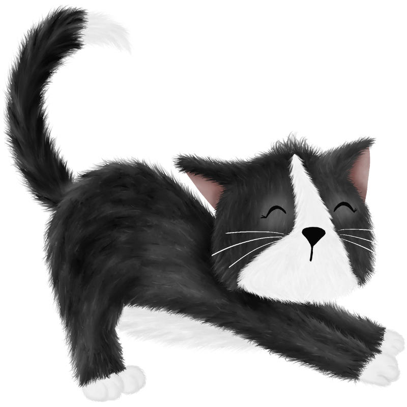 Iron-on transfers - Mrs Mint Design - Black cat