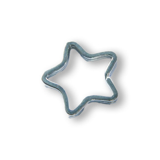 Keyring star silver