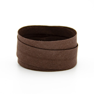 Bias binding dark brown (b225)