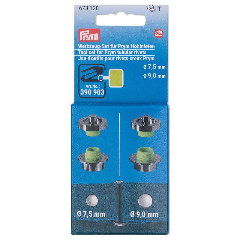 Prym tool set for hollow rivets (673128)