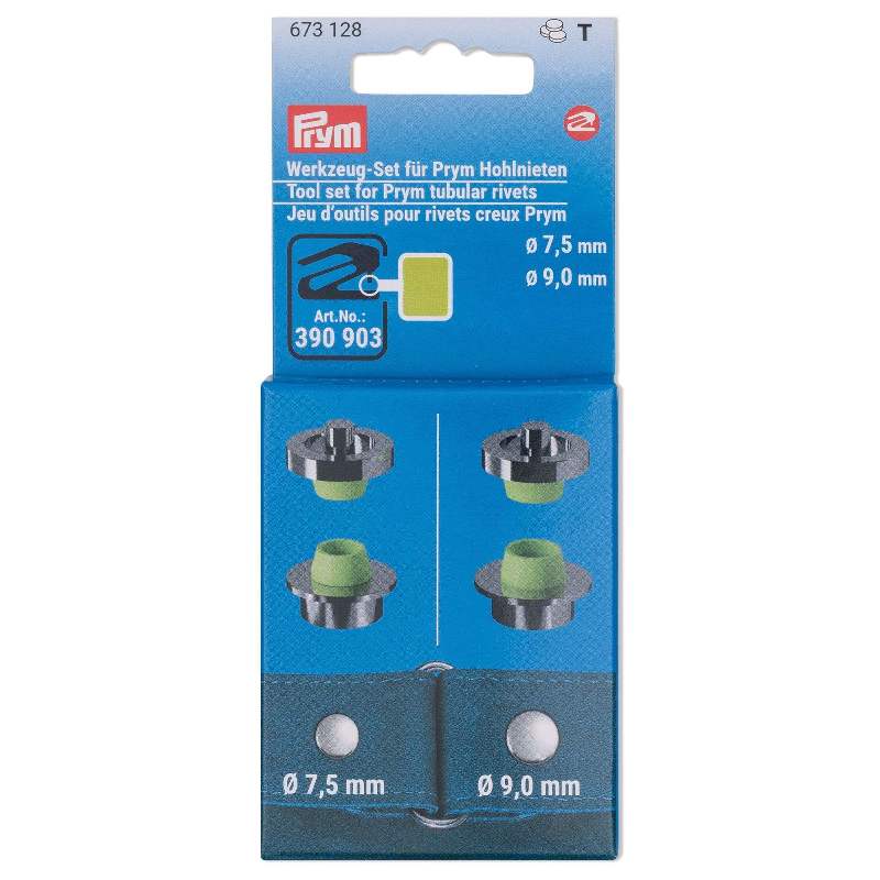 Set d'outils Prym pour rivets creux (673128)