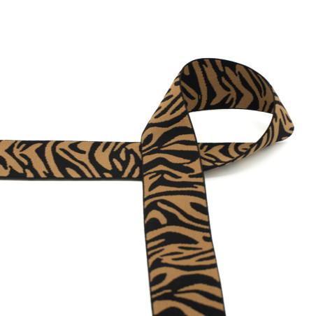 Rubber band 40mm Zebra caramel
