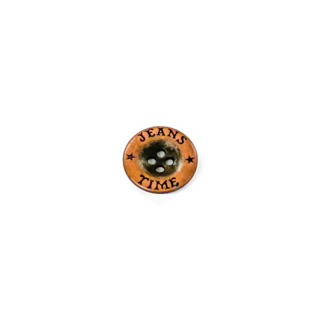 Copper Button Button4-Hole Old Copper Jeans Time 20mm (b)