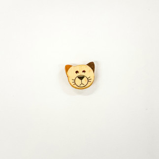 Holzknopf 18mm - Katze