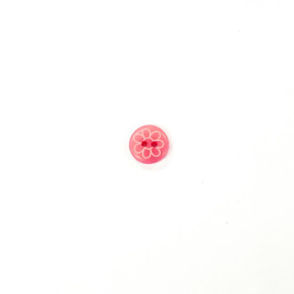 Knopf 12mm - Blümchen pink