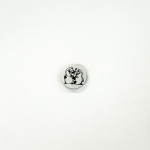 Bouton 15 mm - Pingouin blanc