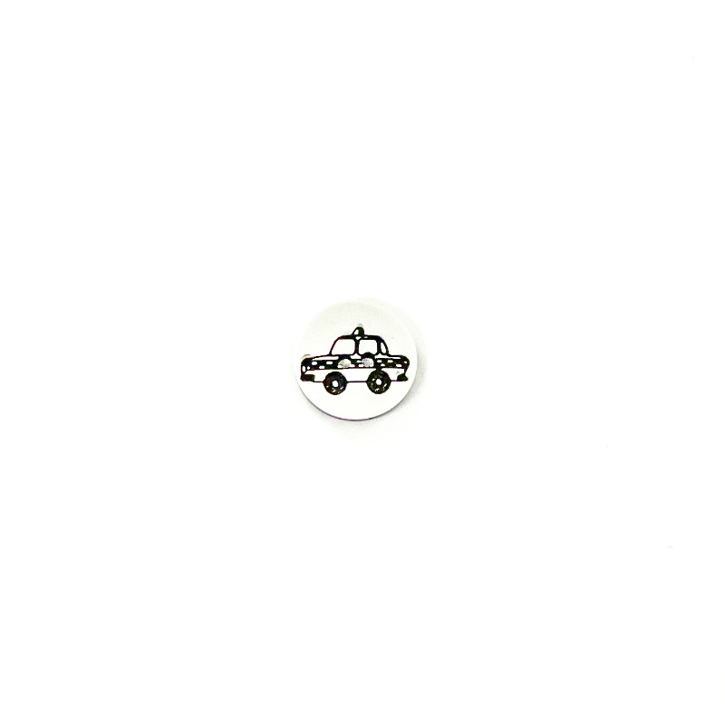 Bouton 15 mm - Blanc automatique