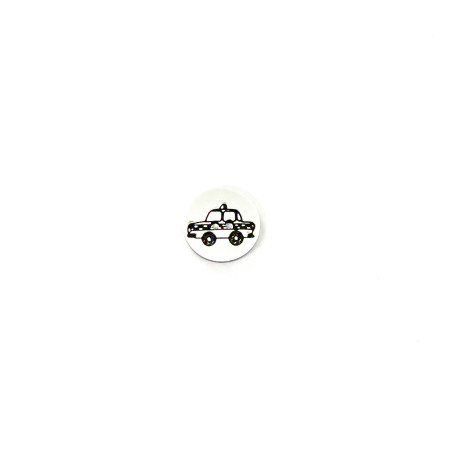 Bouton 15 mm - Blanc automatique