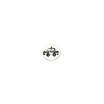 Button 15mm - Car white