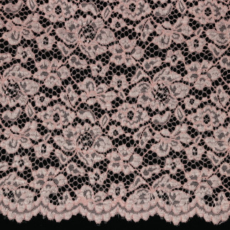 Spitzenstoff - Lace Border altrosa