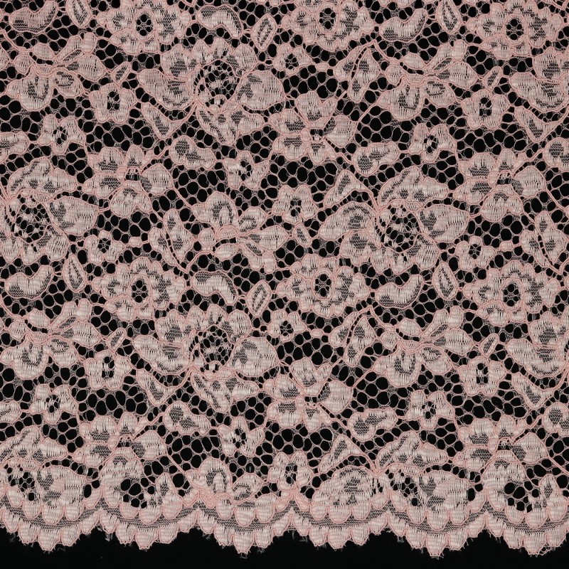 Spitzenstoff - Lace Border apricotrosa