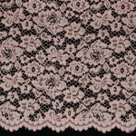 Spitzenstoff - Lace Border altrosa