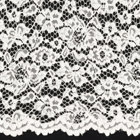 Spitzenstoff - Bordure en dentelle ivoire