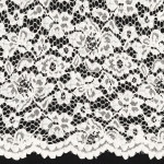 Tissu de dentelle - Lace Border ivoire